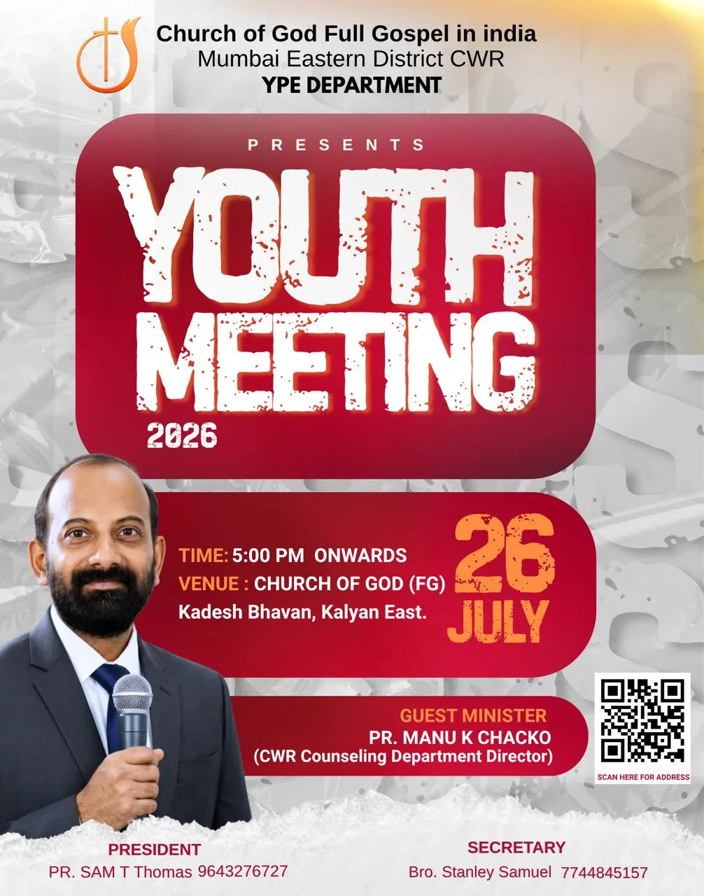 Church of God (Full Gospel) in India, Mumbai Eastern District YPE Youth Fellowship